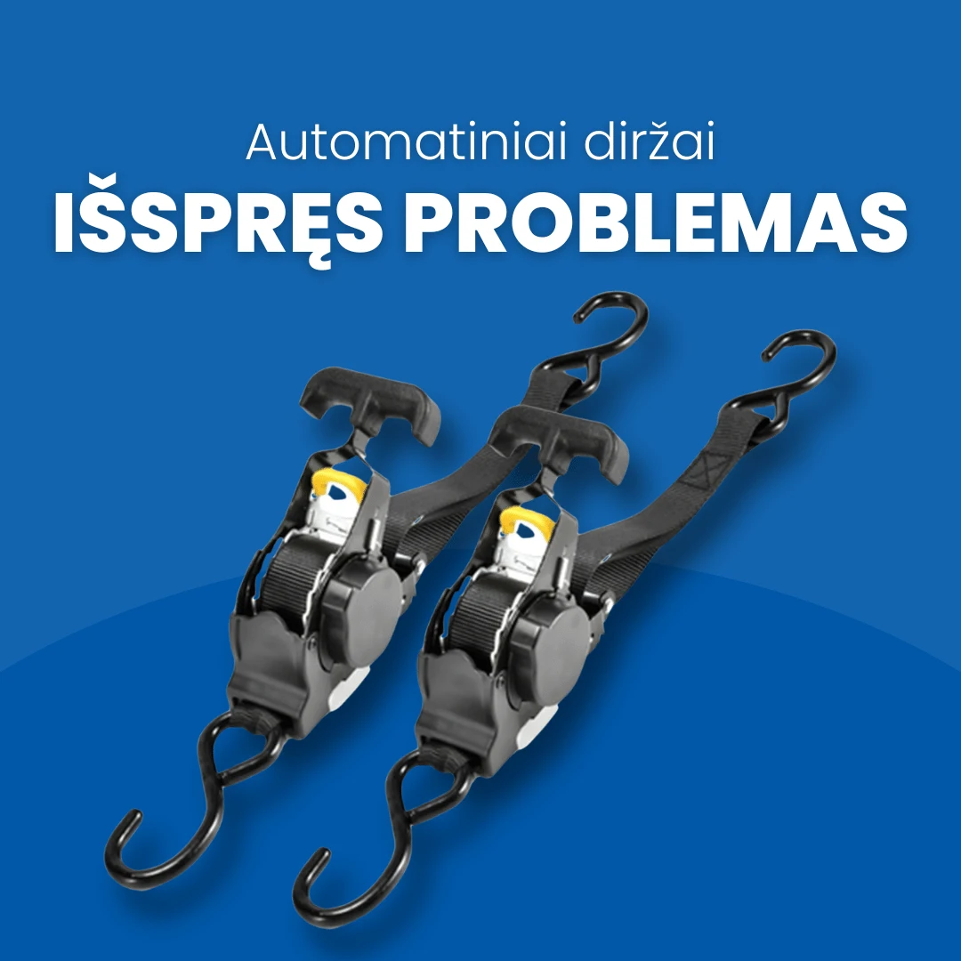 Automatiškai susitraukiantys transportavimo diržai 2 vnt.
